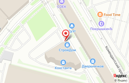 Магазин люков Люки СПб на Комендантском проспекте на карте
