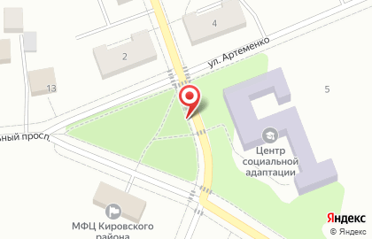 Горизонт на Октябрьской улице на карте