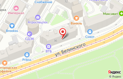 АМД Лаборатории на улице Белинского на карте