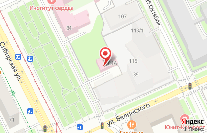 Институт сердца, Пермская краевая клиническая больница №2 на Сибирской улице на карте