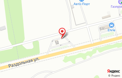 АЗК ТНК на Раздольной улице на карте