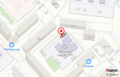 Детский сад №571 на карте
