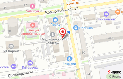 Магазин фруктов и овощей на Советской улице на карте