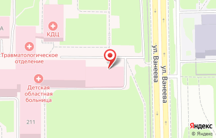 Нижегородская областная детская клиническая больница на улице Ванеева на карте