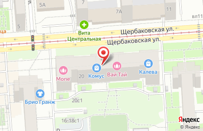 Кофейный автомат Unicum на Щербаковской улице на карте