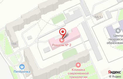 Красноярский межрайонный родильный дом №2 в Свердловском районе на карте