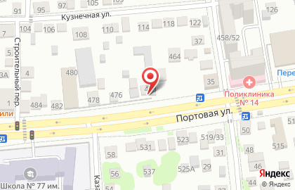 Магазин Мясные радости на Портовой улице на карте