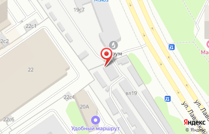 Автостоянка Мгса в Левобережном районе на карте