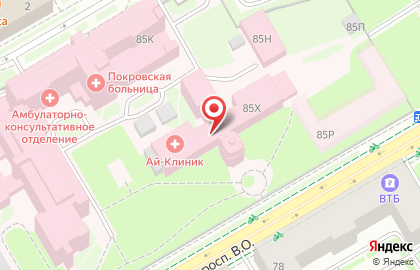Кожно-венерологический диспансер №1 в Василеостровском районе на карте