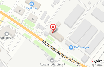 Столовая в Маслозаводском переулке, 19 на карте