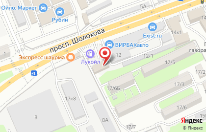 Автобанк Страхование на проспекте Шолохова на карте