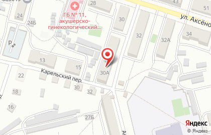 Продовольственный магазин в Индустриальном районе на карте