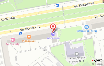 Официальная сеть мини-отелей Апельсин в Гагаринском районе на карте