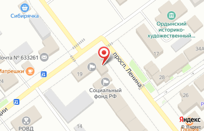Совет ветеранов Ордынского района на карте