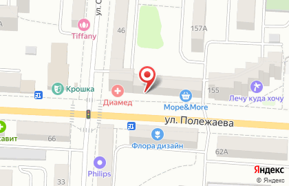 Парикмахерская Цирюльня на улице Полежаева на карте
