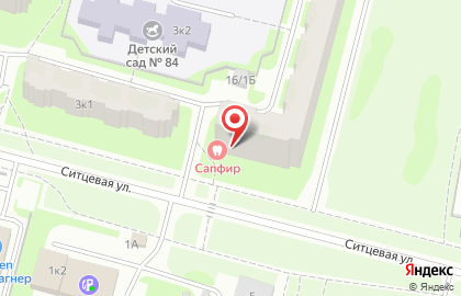 Стоматология Сапфир на Гаккелевской улице на карте