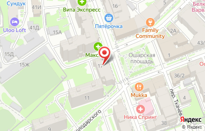 Карекс в Нижегородском районе на карте