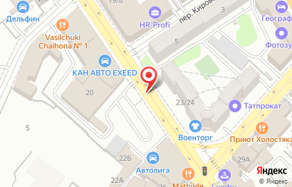 Чайхона №1 Братьев Васильчуков на Московской улице на карте