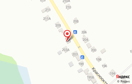 Продуктовый магазин на Краснооктябрьской улице на карте