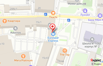 Мини-маркет EUROSPAR Express на Краснопресненской на карте