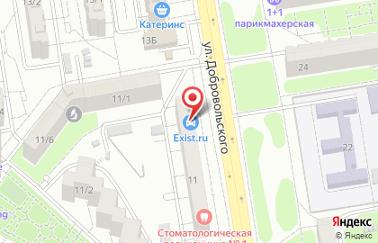 Магазин разливного пива Baum на улице Добровольского на карте