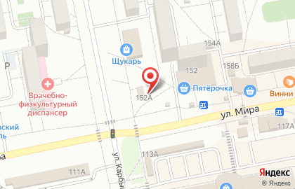 Магазин разливного пива Лето в Центральном районе на карте