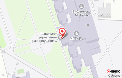 Московский государственный технический университет гражданской авиации в Москве на карте