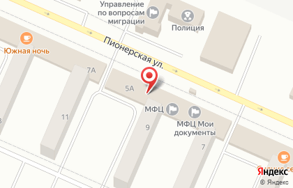 Супермаркет Магнит на Пионерской улице на карте