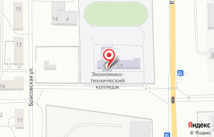 Волгоградский экономико-технический колледж в Тракторозаводском районе на карте