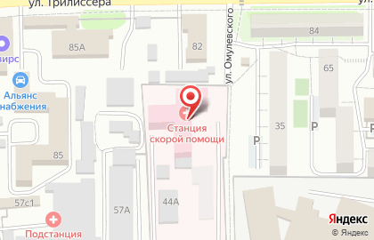 Иркутская станция скорой медицинской помощи на карте