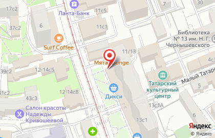 Магазин здорового питания МясновЪ на Новокузнецкой улице на карте