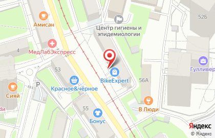 Центр развития интеллекта Пифагорка в Свердловском районе на карте