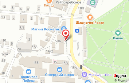 Магазин товаров смешанного типа Fix Price на улице Ленина, 59А на карте