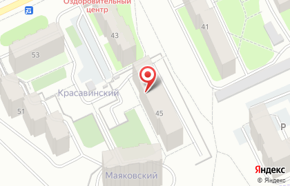 Жилой комплекс Красавинский на улице Маяковского на карте