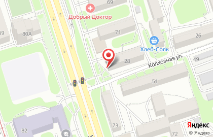 Аптека Фармэконом на Колхозной улице на карте