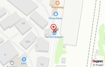 Автосервис АвтоСтандарт в Транспортном проезде на карте