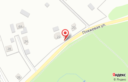 Локомотив на Пляжевой улице на карте
