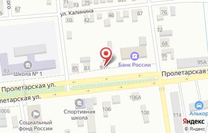 Главное управление Центрального банка РФ на Пролетарской улице на карте