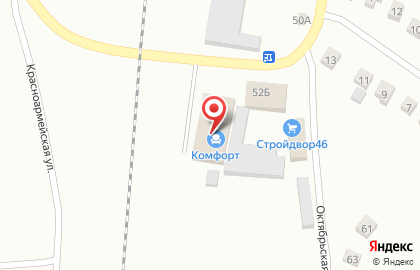 Супермаркет Магнит на Октябрьской улице на карте