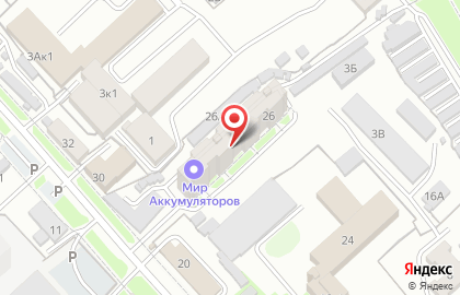 Оптово-розничная компания Мир аккумуляторов в Центральном районе на карте