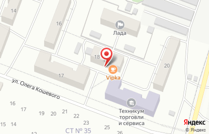Сауна Соблазн на улице Олега Кошевого на карте