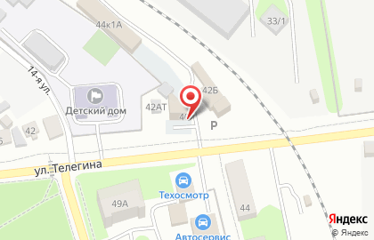 Мебельная фабрика Айроннори на улица Телегина на карте
