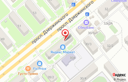 Новосибирский филиал Банкомат, АКБ Ланта-Банк, АО на проспекте Дзержинского на карте