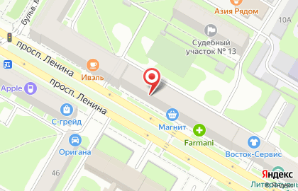 Банкомат КБ Восточный экспресс банк на проспекте Ленина в Дзержинске на карте