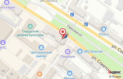 Совкомбанк на улице Советов на карте