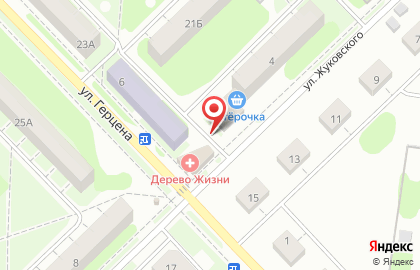 Парикмахерская П`Чёлка на улице Жуковского на карте