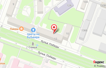 Погода в доме на бульваре Победы на карте