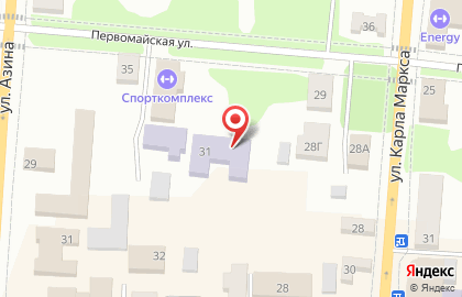 Детский сад №14 на Первомайской улице на карте
