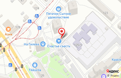 Магазин продуктов Трио на карте