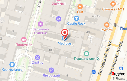 МИРТ на Пушкинской улице на карте